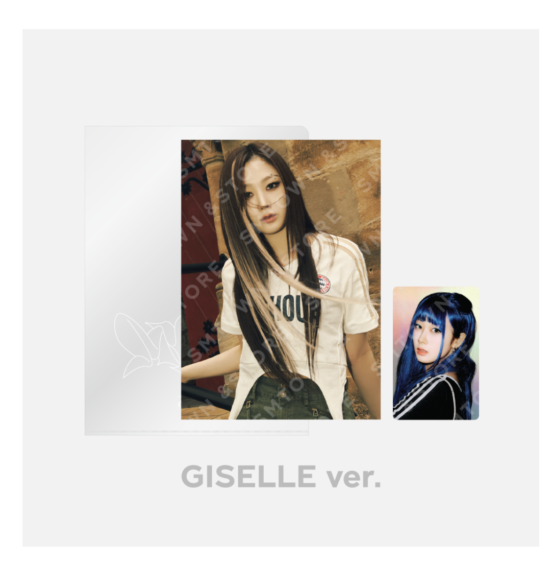 aespa - aespa The 3rd mini Album - 'MY WORLD' OFFICIAL MD - ของะสะสม - POSTCARD + HOLOGRAM PHOTO CARD SET - Giselle