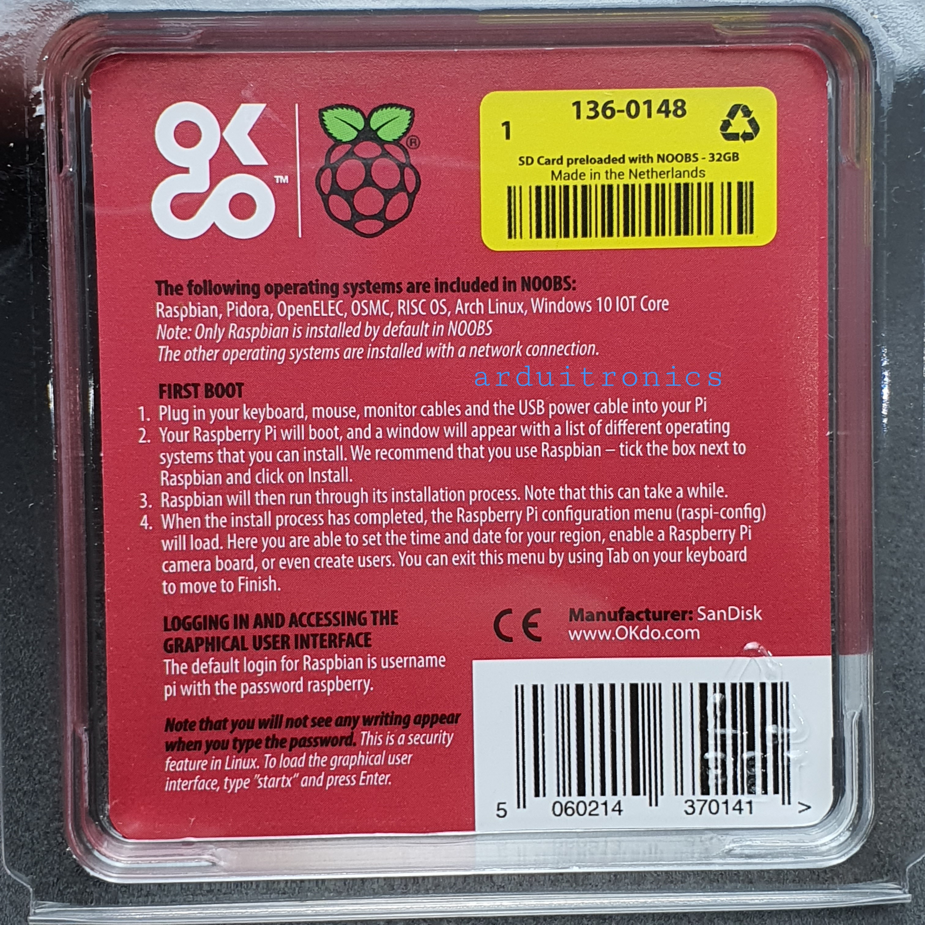 RS Pre-Installed with NOOBS for Raspberry Pi Raspberry Pi 4b Memory Card TF Memory Card 32GB Class 10 for Raspberry Pi 4b / 3b / 3b + Official Accessories