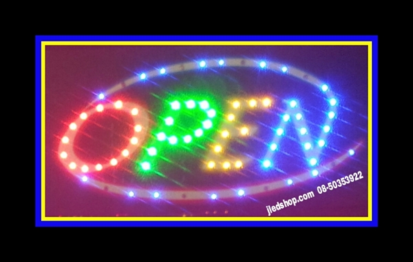 ป้ายไฟOPEN กระพิบLED ป้ายไฟLEDแบบสำเร็จ