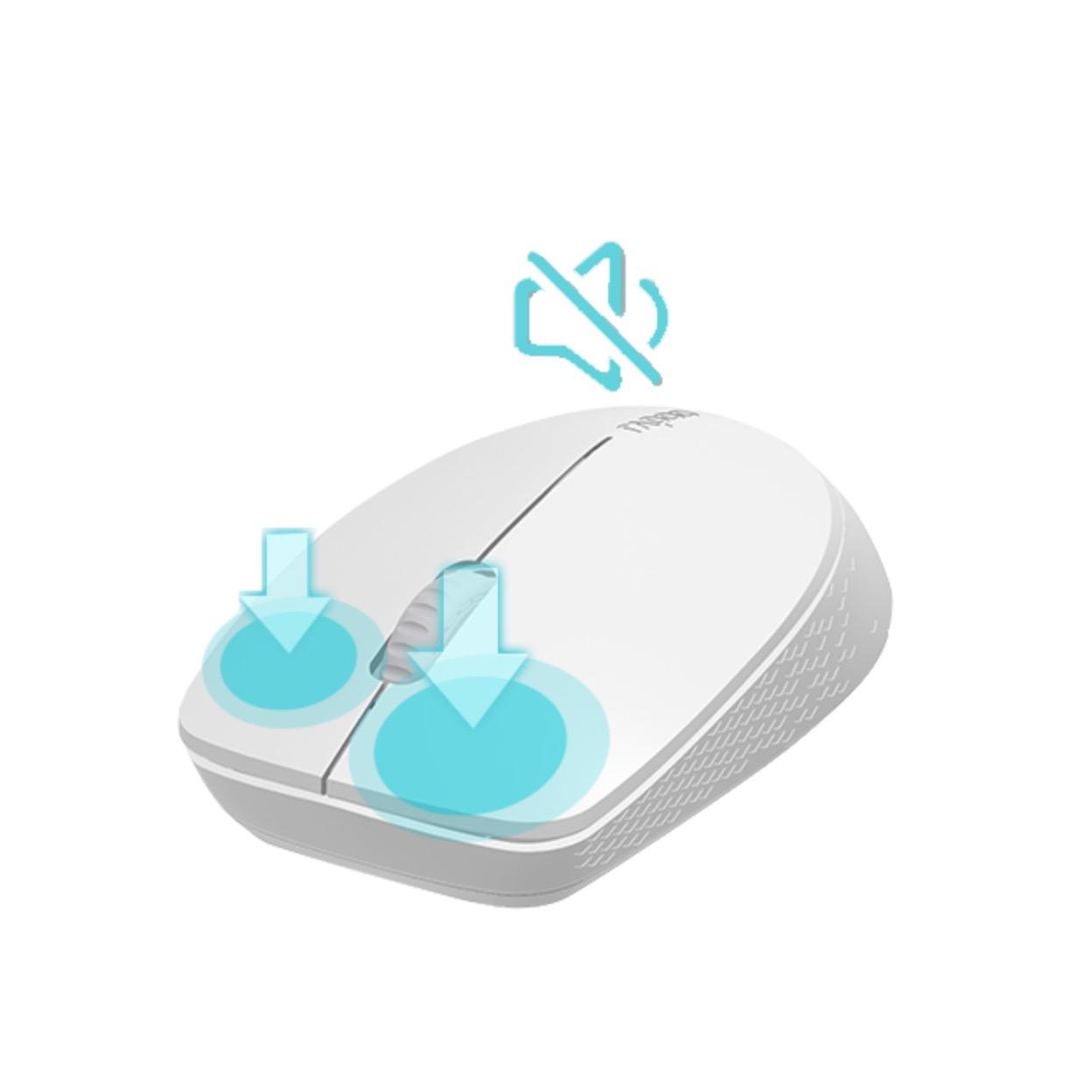 เซทคีย์บอร์ดและเมาส์แบบไร้สาย RAPOO Wireless Keyboard & Mouse รุ่น 8110M