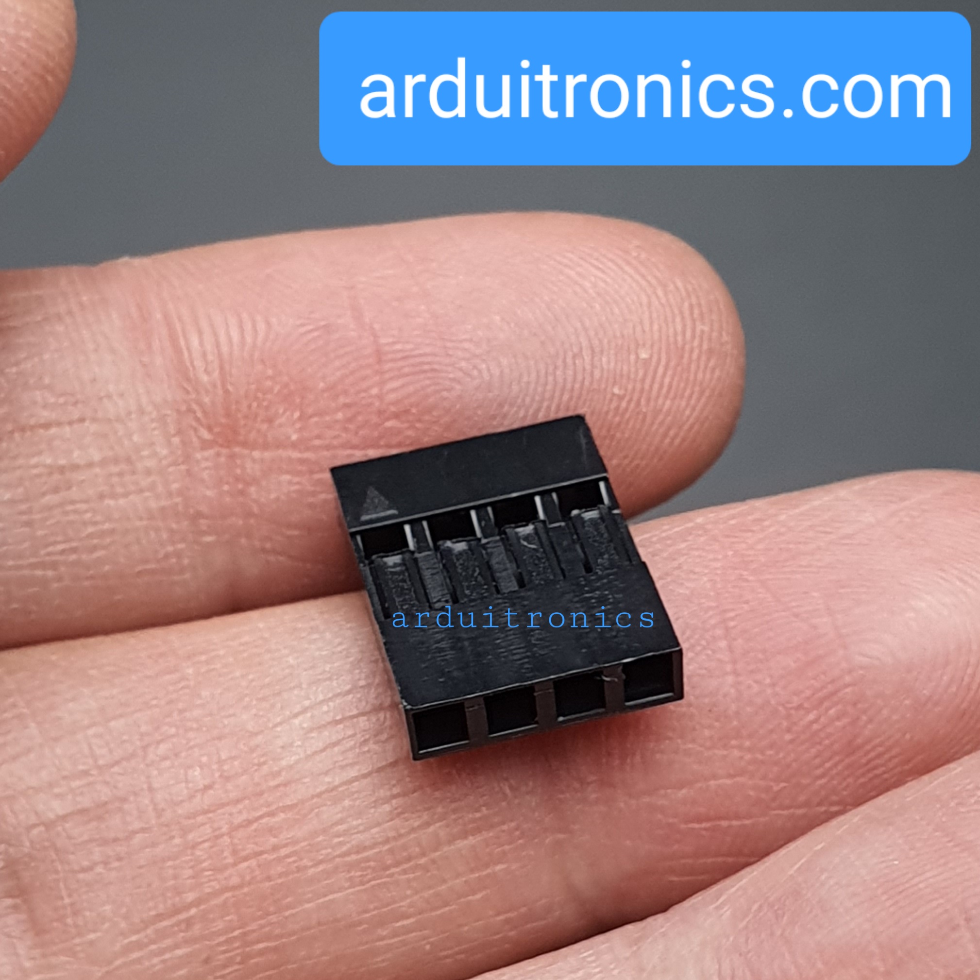 DuPont head shell 2.54mm หัวต่อสายไฟจัมเปอร์ 1x4 ระยะห่าง 2.54mm จำนวน 1 ชิ้น