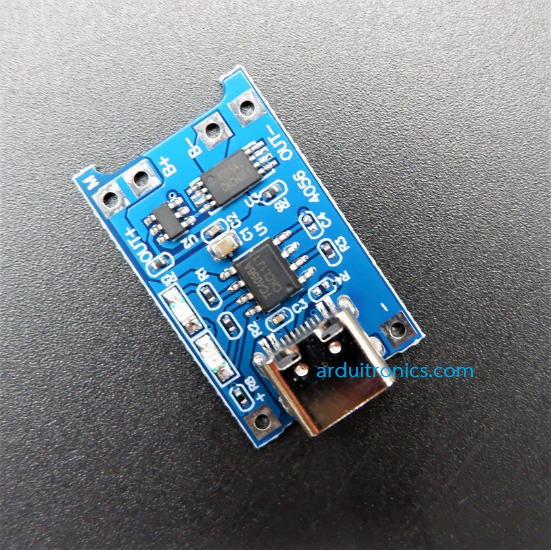TP4056 1A Type-C USB Battery Charger Board (with Protection)