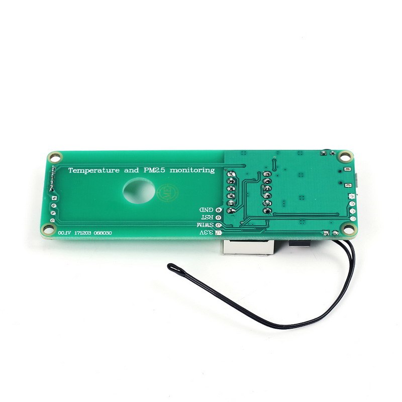 Sharp Dust Sensor (GP2Y1051AU0F) with Temperature and PM2.5 Monitoring Board + Free Cable