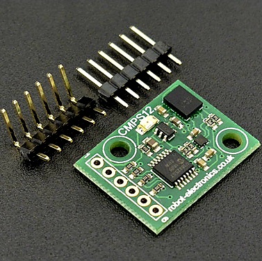 Tilt Compensated Magnetic Compass (CMPS12) - BNO055 (ของแท้จาก DFrobot)+Pin header