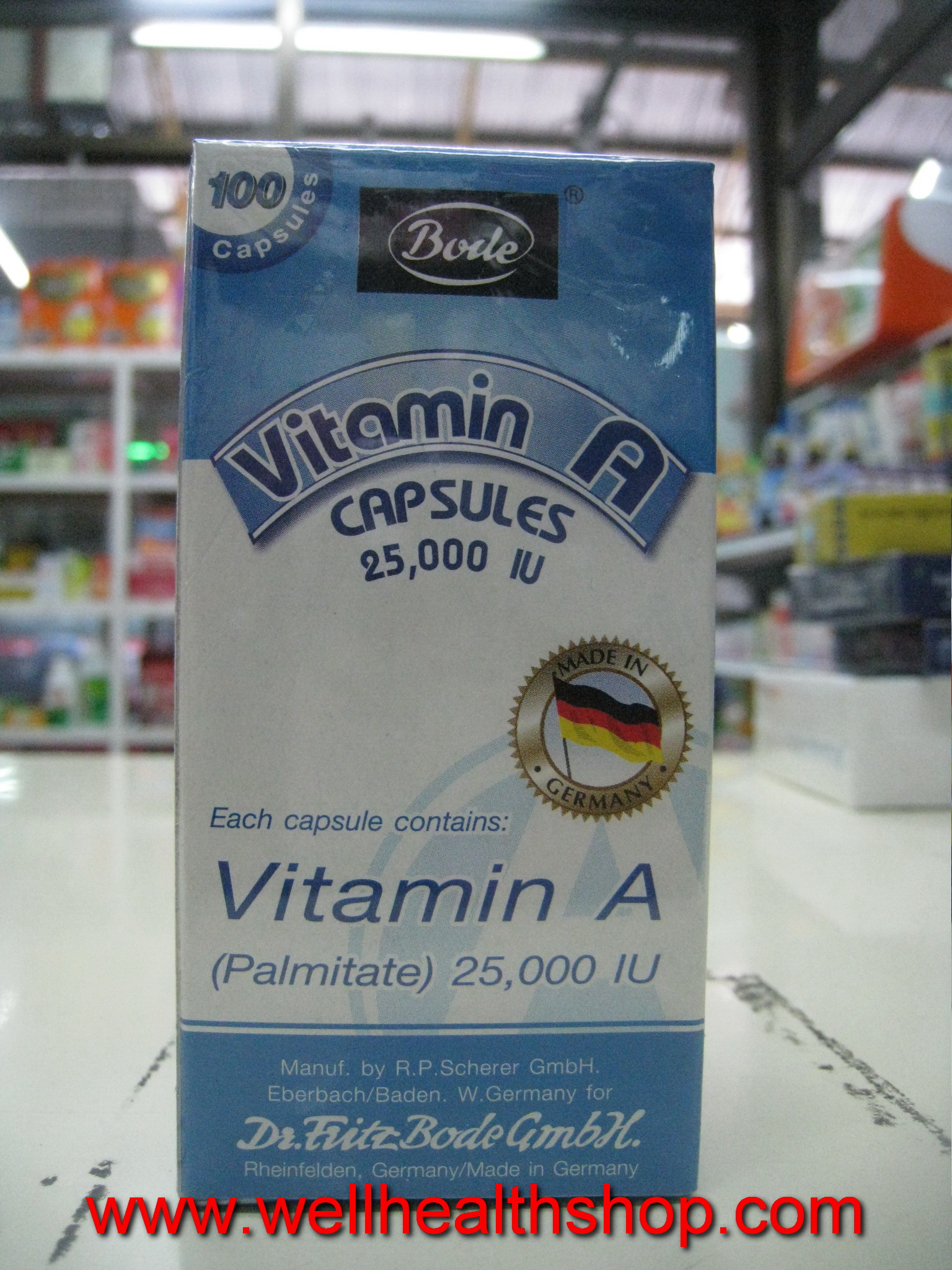Bode Vitamin A 25000iu วิตามิน เอ บำรุงสายตา