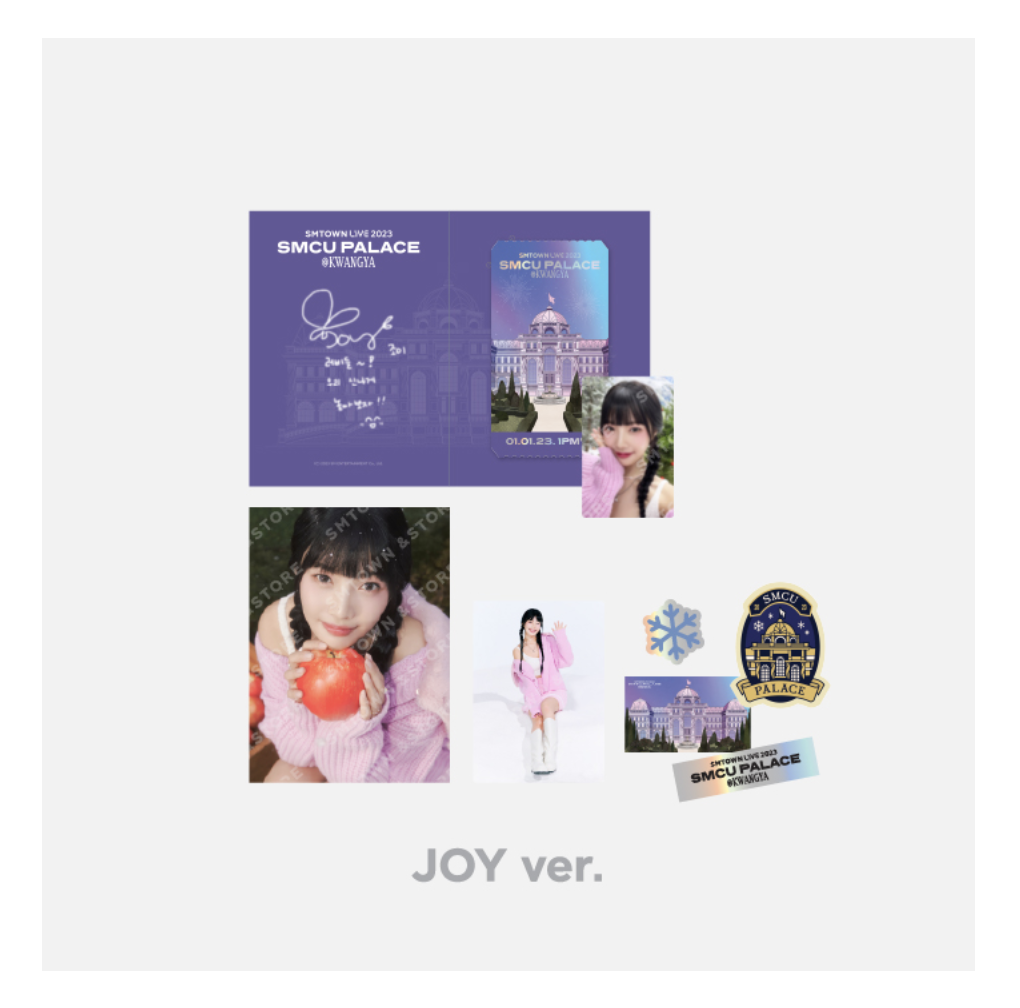 Red Velvet - SMTOWN LIVE 2023 : SMCU PALACE @ KWANGYA OFFICIAL MD - Special AR Ticket Set แบบ Joy