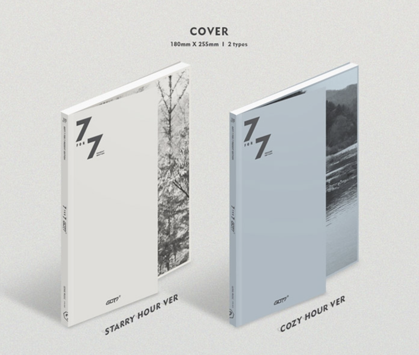 GOT7 - Album [7 for 7] (PRESENT EDITION) แบบ set 2 ปก STARRY HOUR + COZY HOUR VER