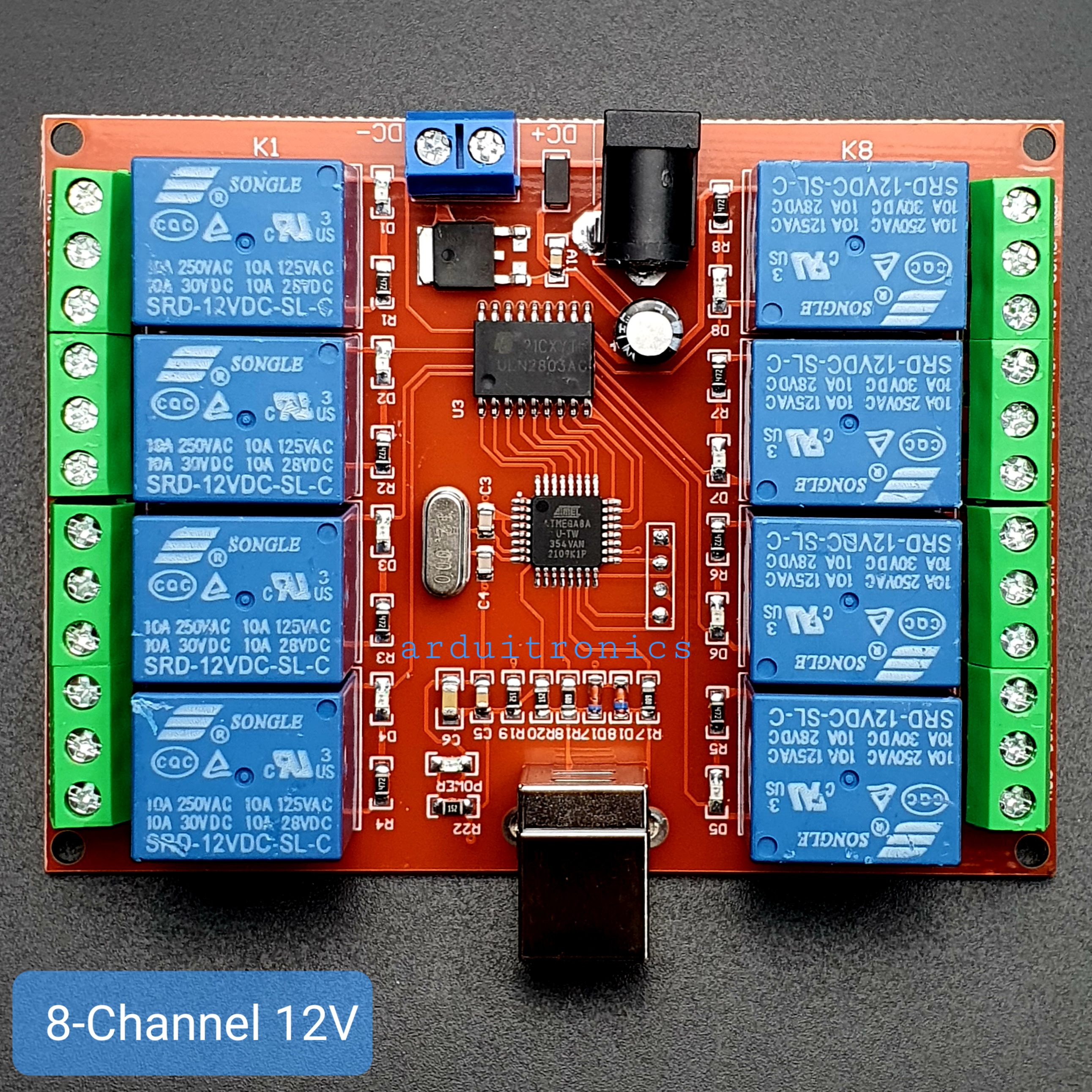 8 Channel 12V USB Relay Board Module Controller (USB Controlled Module)