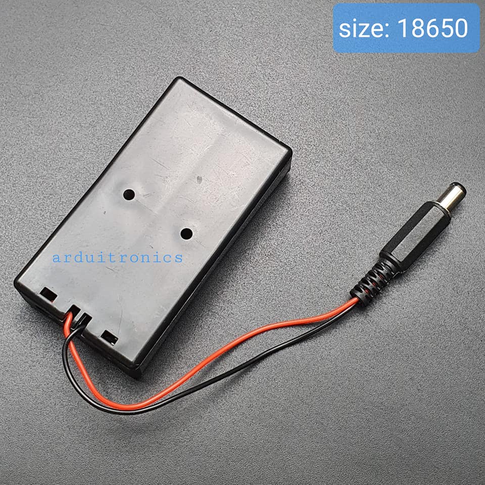 Battery Box รางถ่าน Lithium 18650 จำนวน 2 ก้อน 7.4V พร้อมหัว Jack