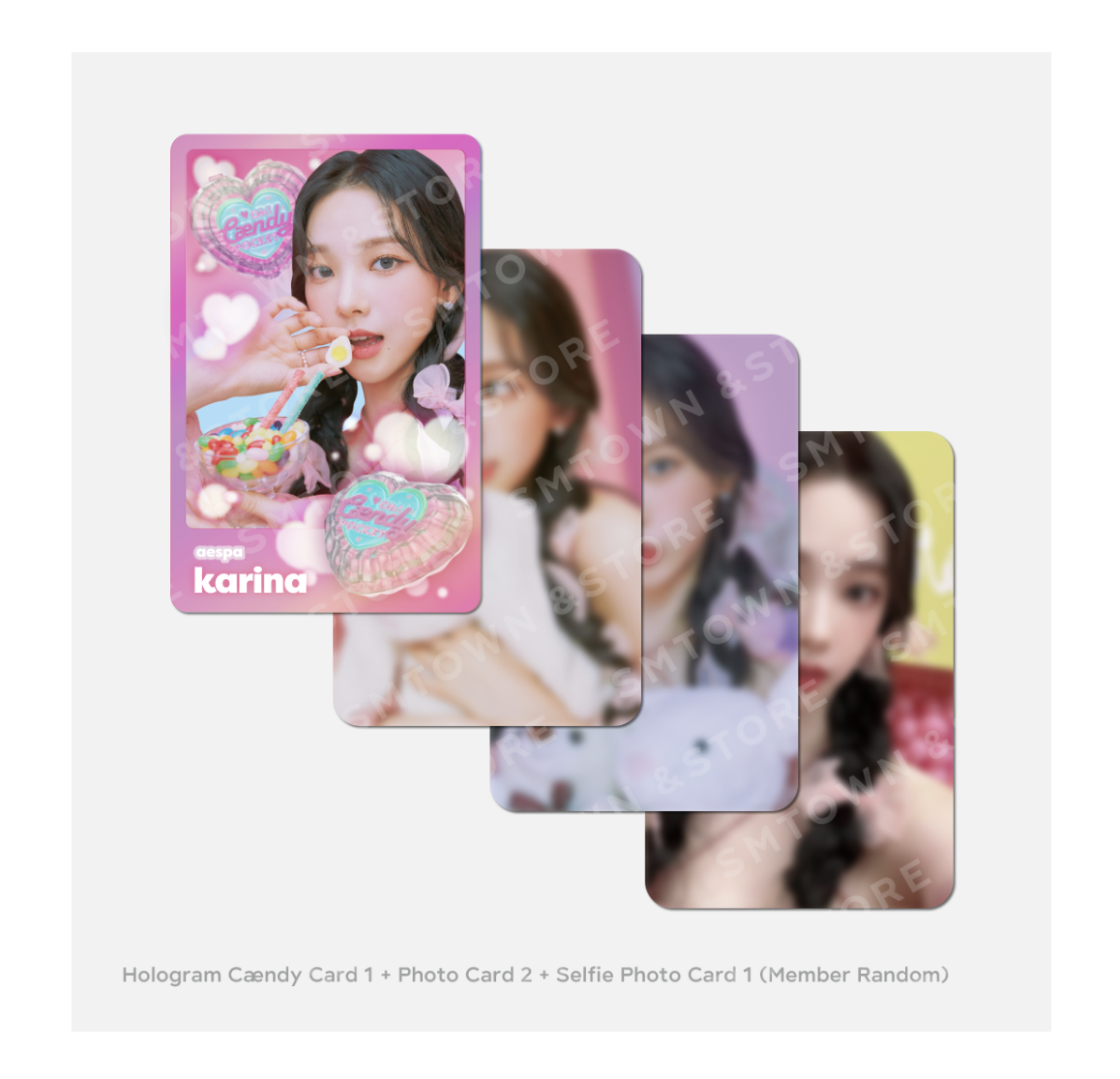 aespa -aespa Oh! Caendy Pocket 🍭Part.1 -Random Caendy Card Pack สุ่ม ได้ hologram 1 ใบ + photo card 2 ใบ + selfie card 1 ใบ - พร้อมส่ง