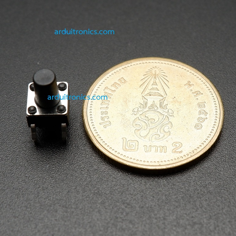 Tact Switch 6X6x8.5mm ไมโครสวิตช์ กดติดปล่อยดับ (หัวกลม)