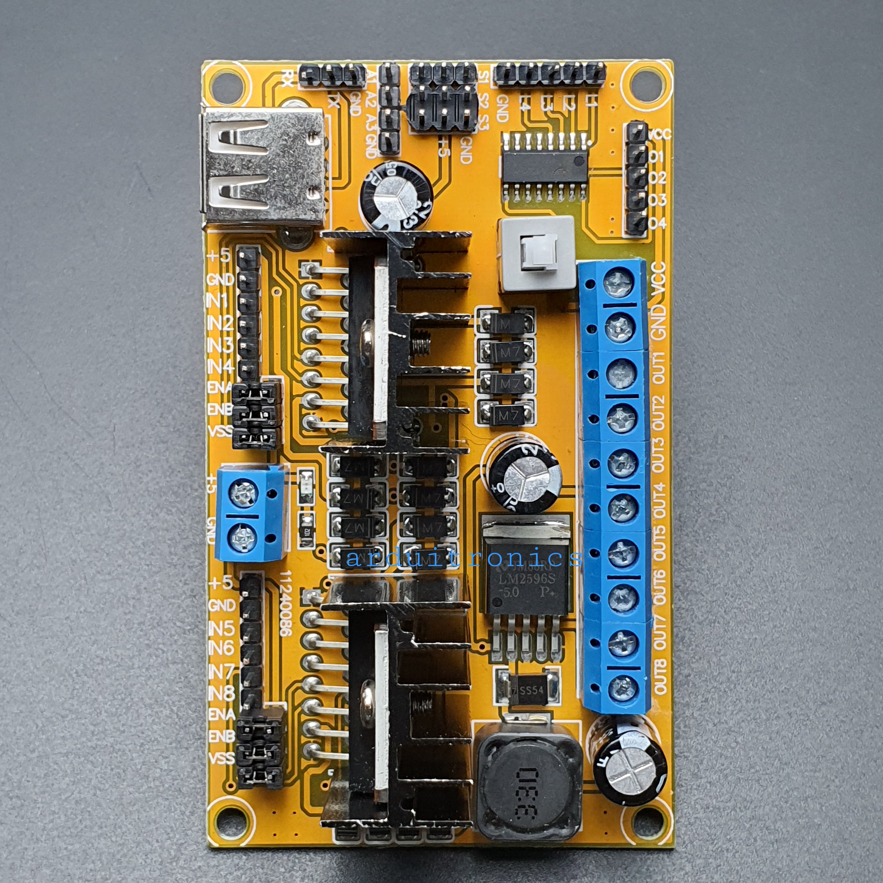 L298N V3 H-Bridge 4 Motor Controller Module (Support W703N, WiFi Router)