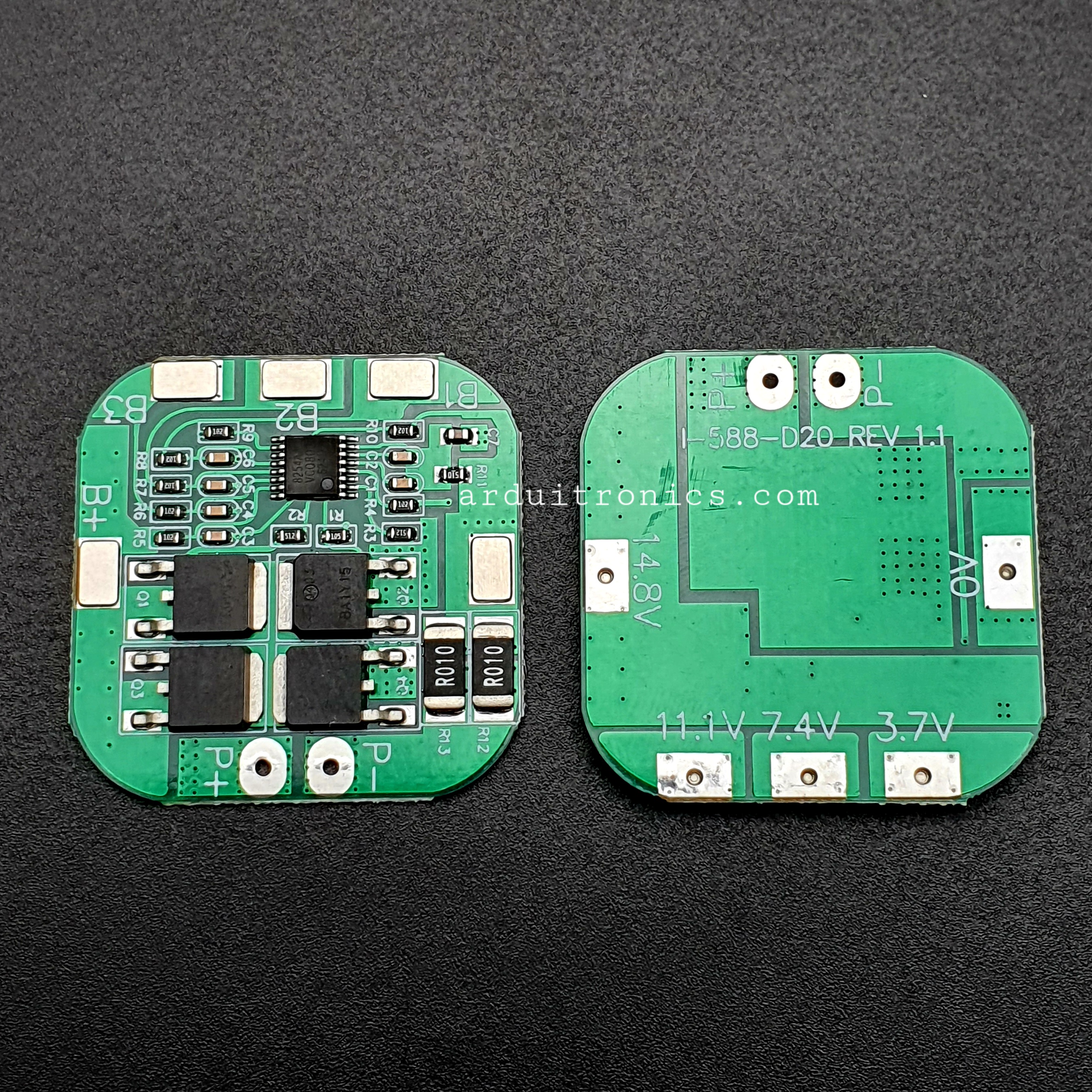 4-Series 18650 Lithium Battery Protection Module 14.8V 16.8V (max. Working Current 10A and max. Transient Current 20A)