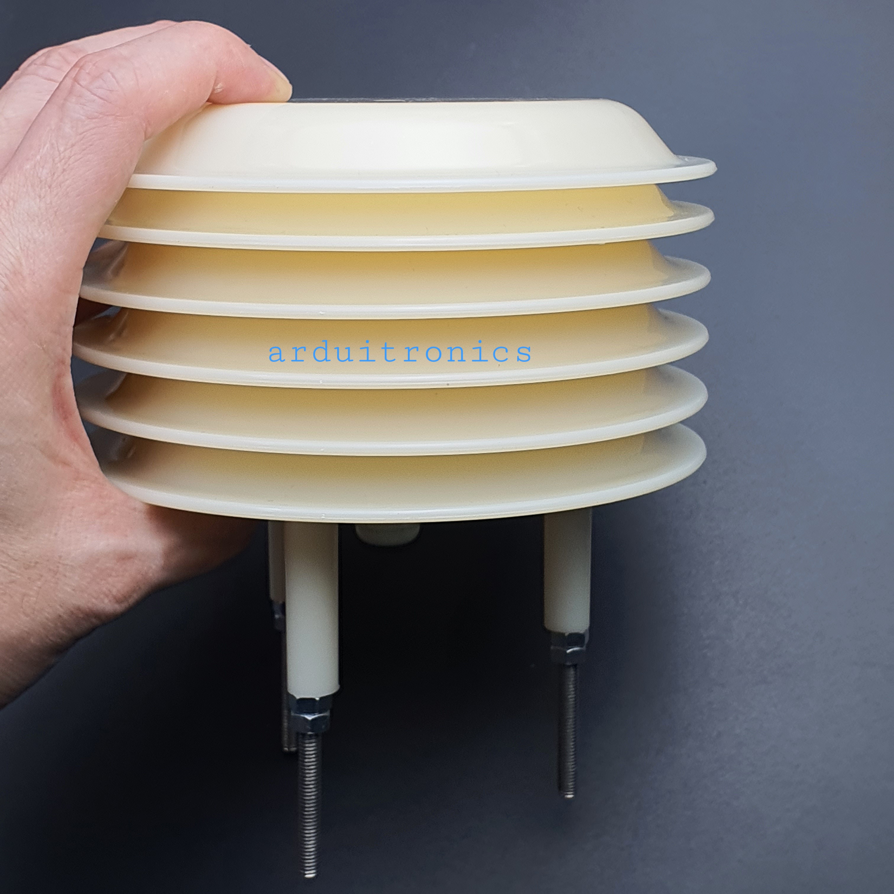 Weather Station Shutter โครงเปล่าไม่มีเซ็นเซอร์ (แผ่นเกร็ดระบายลม 6 แผ่น)