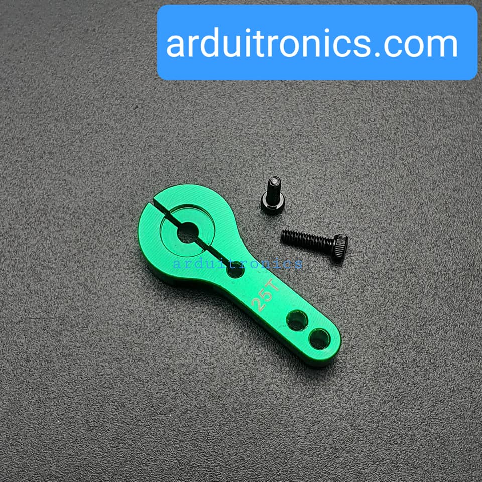 25T (สีเขียว) Servo Metal Rocker (ใช้ได้กับ MG995 MG946R MG996R MG945 S3003)