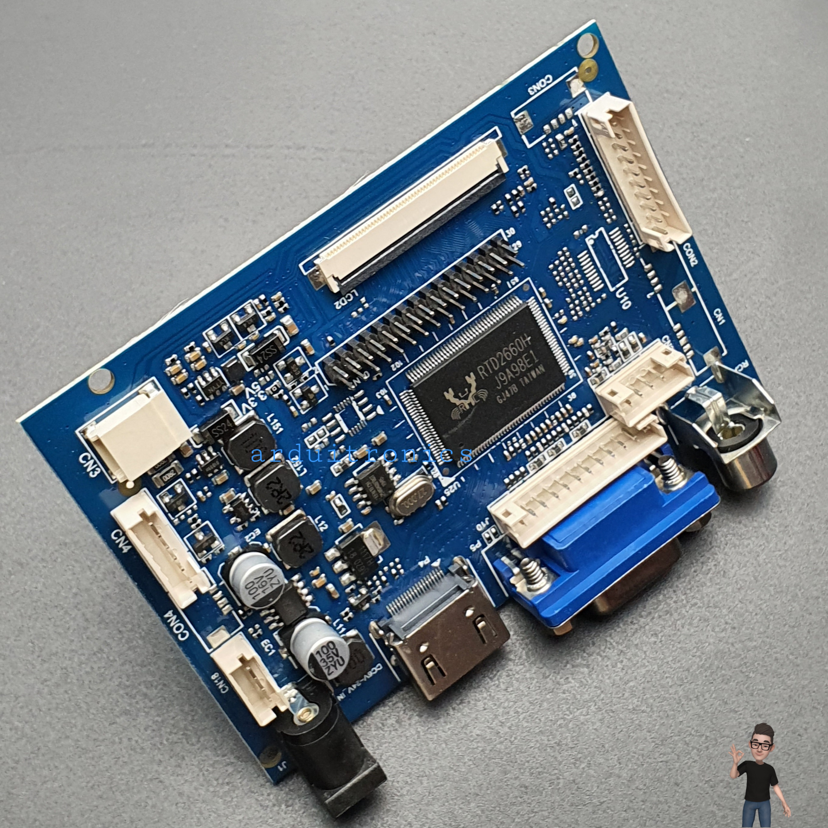 7 inch HD Desktop Display for Raspberry Pi + Rack (Version 2)