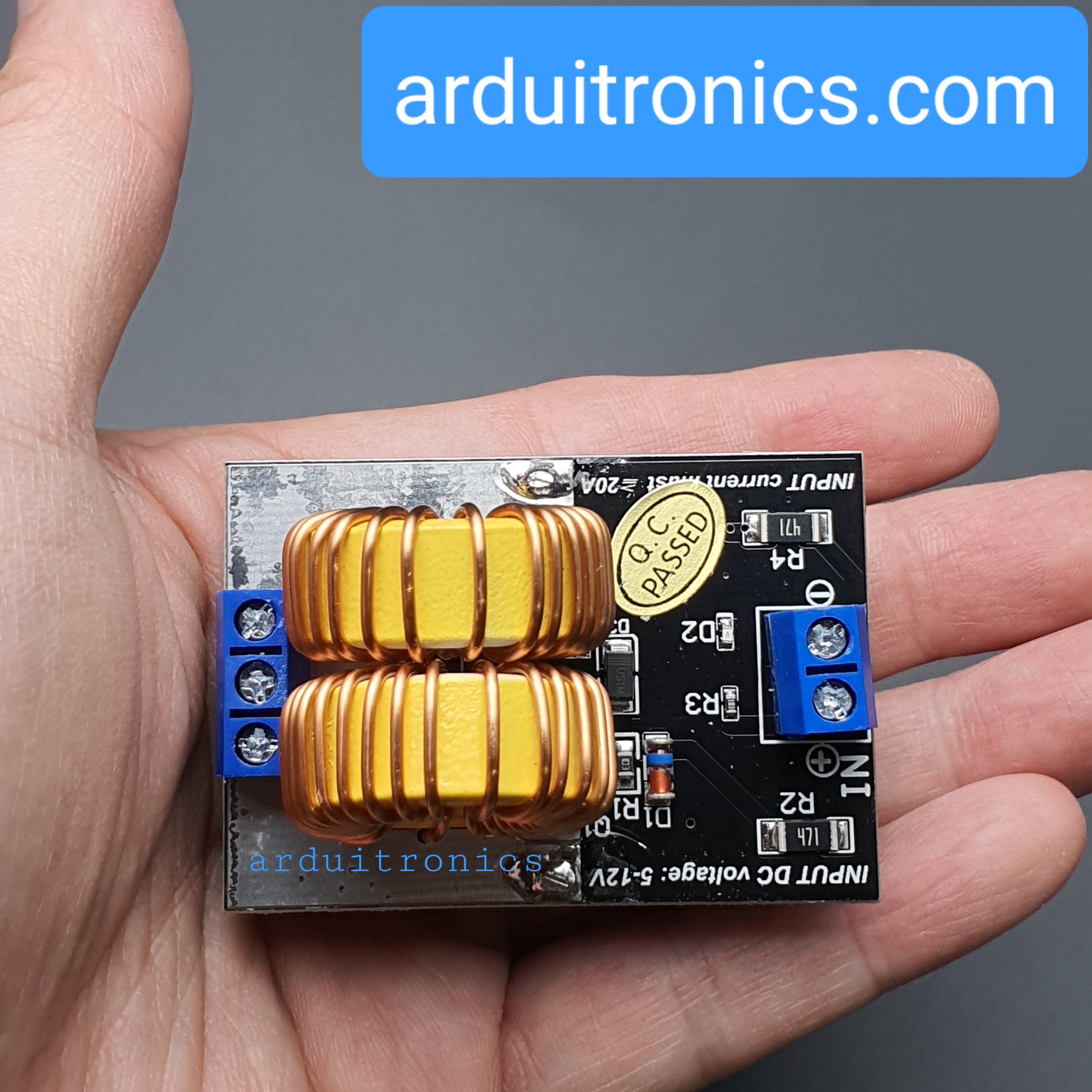 เครื่องเหนี่ยวนำความร้อนโลหะแบบไร้สัมผัส Induction Heater Mini ZVS no-tap Finished Product