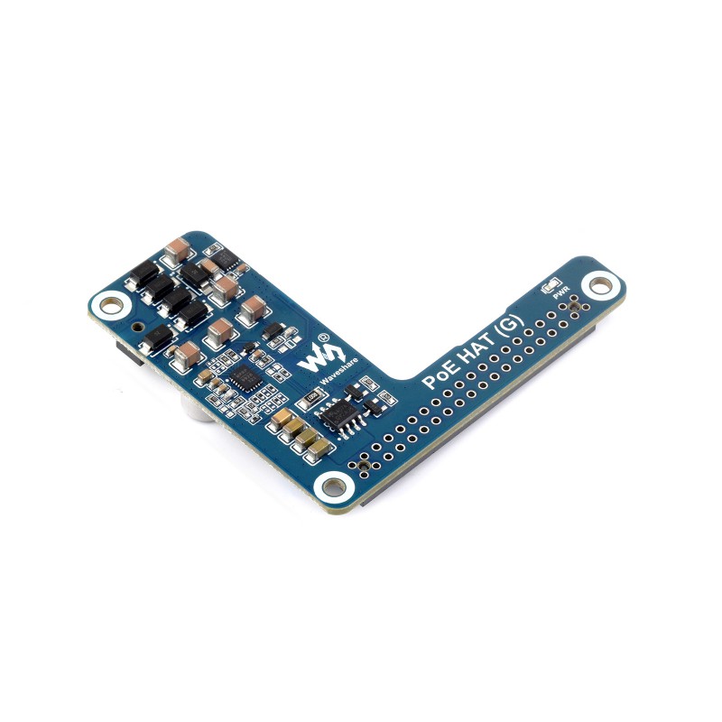 Power Over Ethernet HAT (G) For Raspberry Pi 5, 5V 5A Output, Supports 802.3af/at Network Standard, Raspberry Pi 5 PoE HAT (แท้จาก WaveShare)