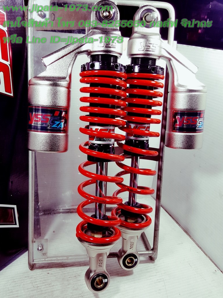 (Wave 125 i) โช้คอัพหลังคู่ YSS รุ่น G-ZA สำหรับ Honda Wave 125 i และ Wave 125 S สี ดำ-แดง
