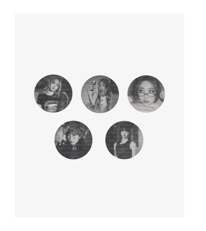 LE SSERAFIM -LE SSERAFIM CRAZY Official Merch ของสะสม - Photo Coaster Set