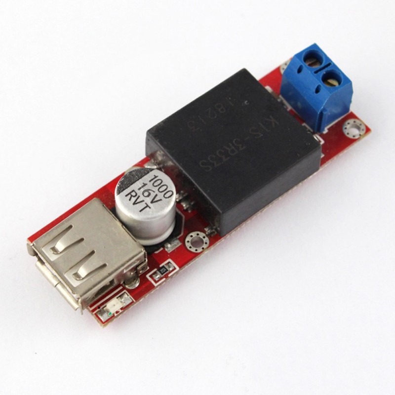 DC-to-DC Step Down (7- 24V to 5V 3A) USB Power Module (KIS3R33S)