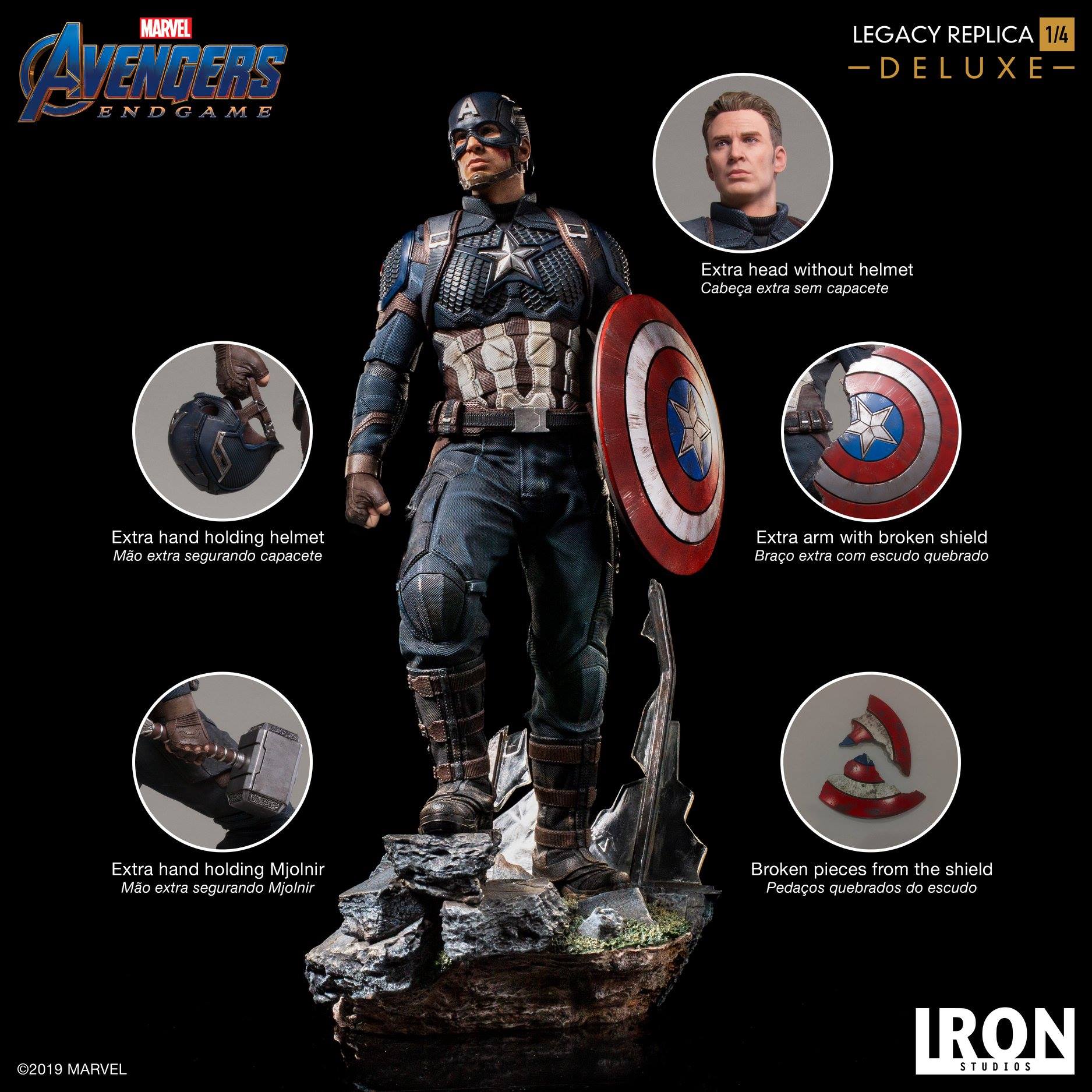 Captain America: Avengers Endgame Legacy Replica 1/4Scale (Deluxe)