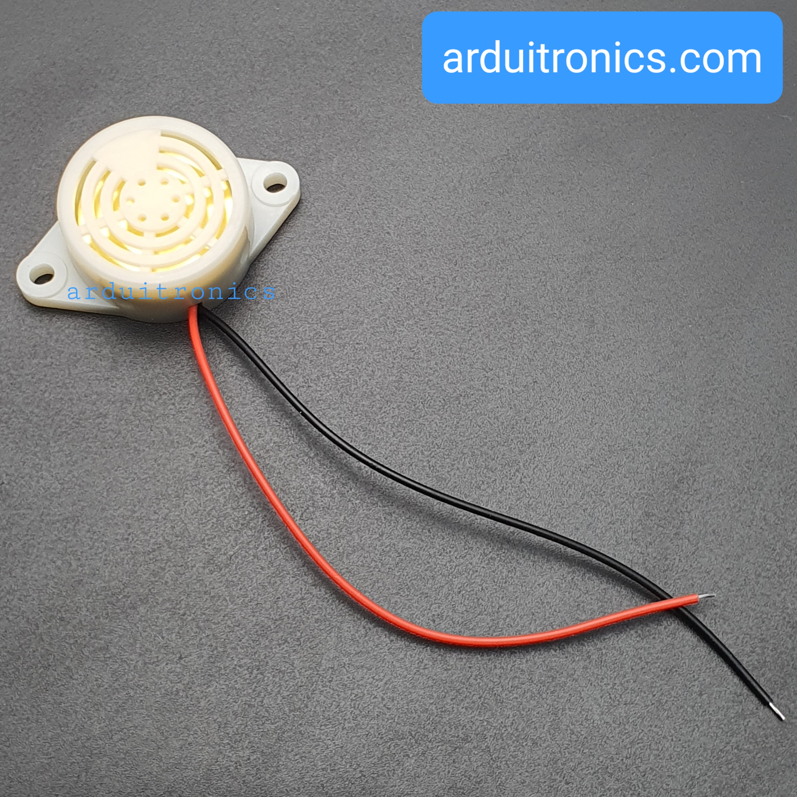 Active Buzzer 3-24V (สีขาว) SFM-27 เสียงดังแบบต่อเนื่อง