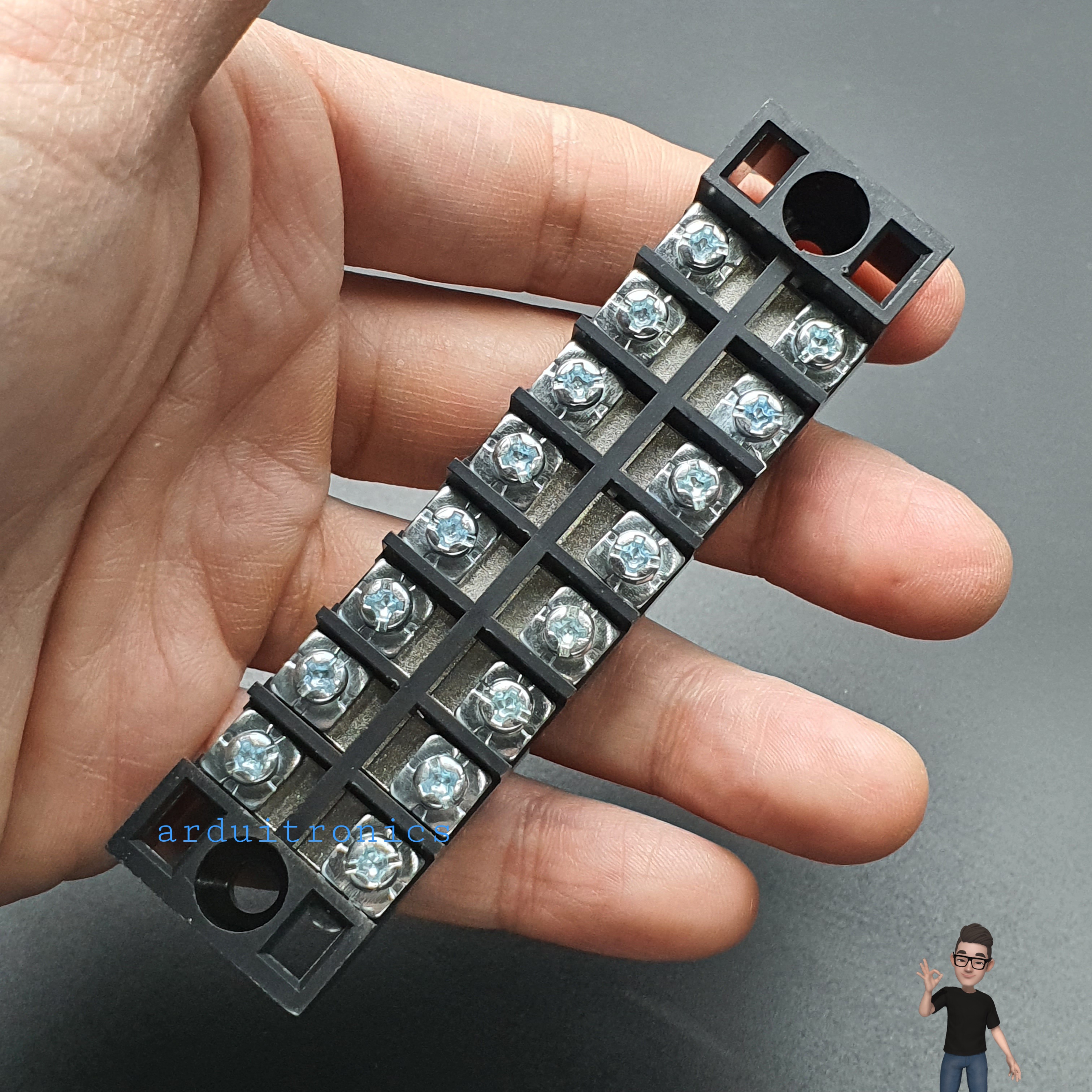 ขั้วต่อ Terminal Block TB-1508 (15A) แบบ 8 ช่อง