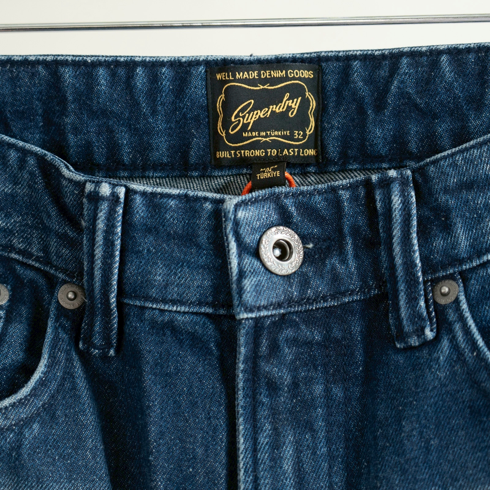 Superdry Merchant Straight Jeans - Dark Indigo Vintage