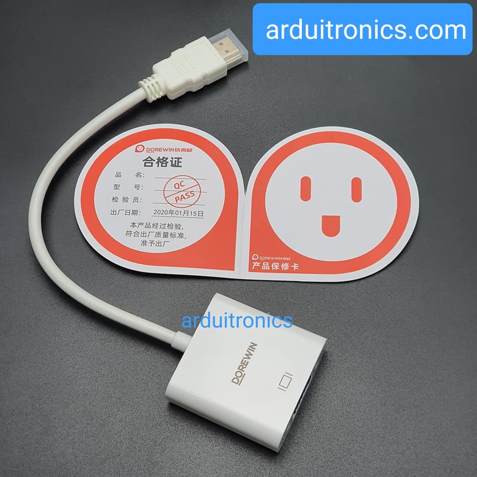 HDMI to VGA Cable (ยาว 25 cm)