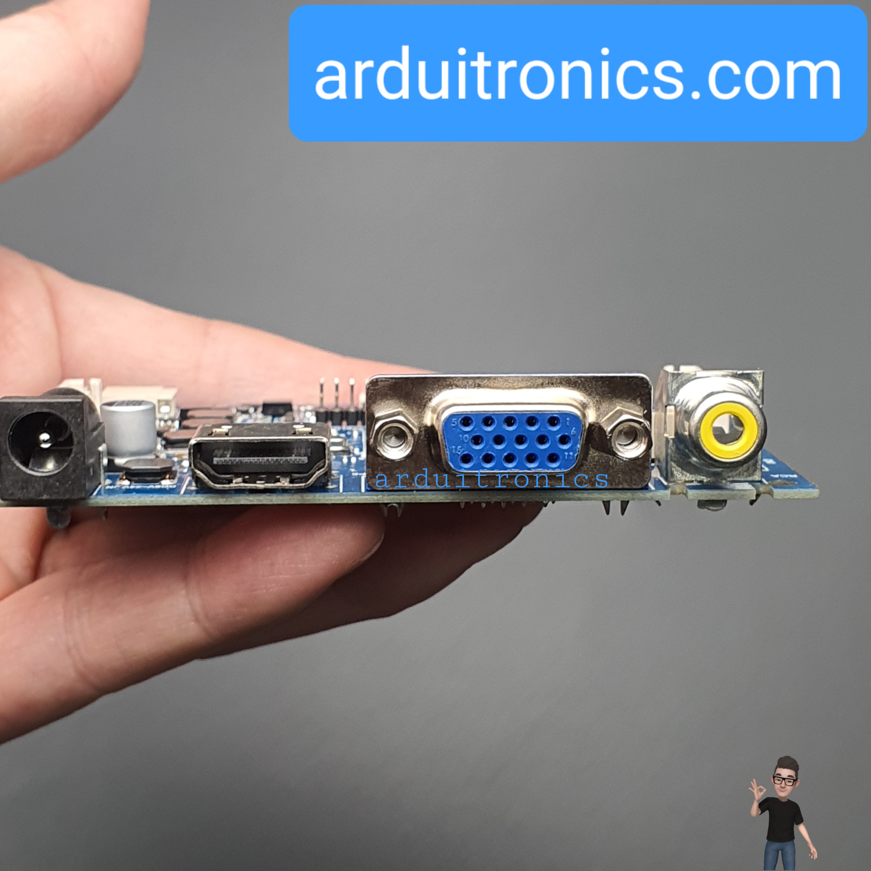 7 inch HD Desktop Display for Raspberry Pi + Rack (Version 2)