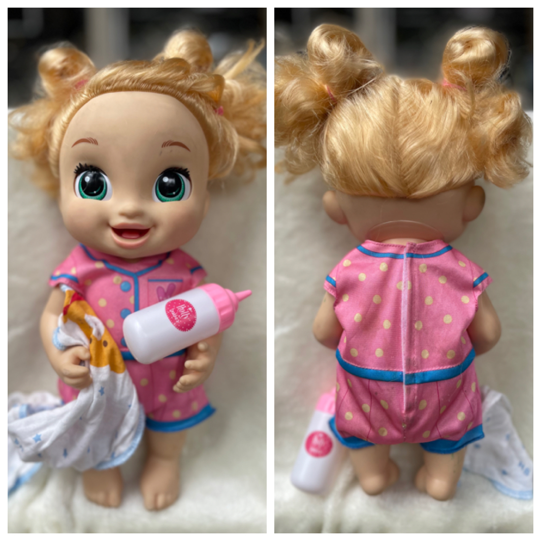 ตุ๊กตาเบบี้อไลฟ์ 12 นิ้ว Baby Alive ตุ๊กตาดูดนมได้ พูดได้ ลืมตา หลับตา แขนขาขยับได้