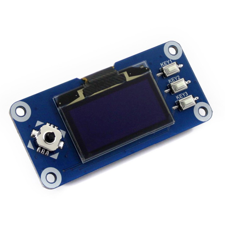 128x64, 1.3inch OLED display HAT for Raspberry Pi - Blue (แท้จาก Waveshare)