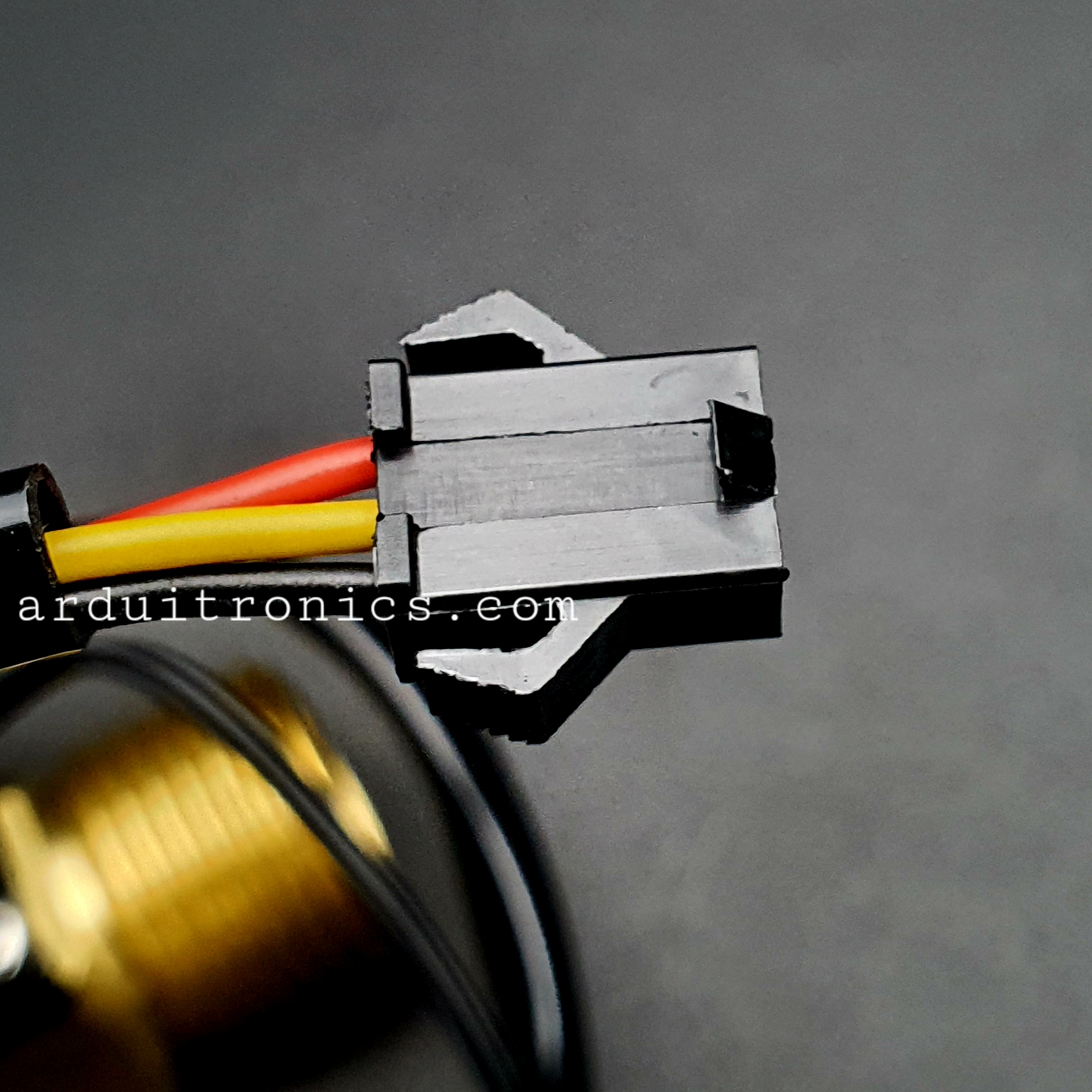 B7 เซ็นเซอร์วัดอัตราการไหลของน้ำ ทองแหลือง 1/2นิ้ว 4หุน Water Flow sensor 1-25L/min Size 66 mm With Temperature Probe