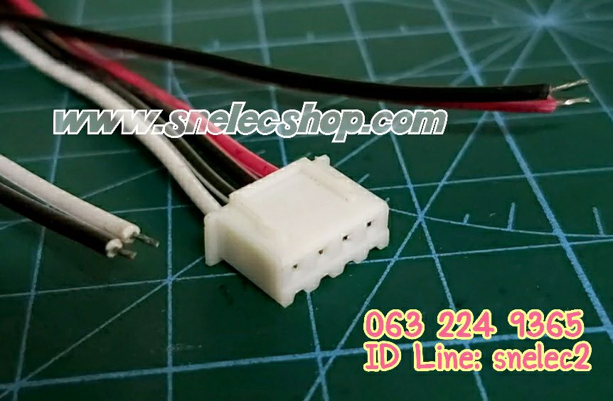แจ๊ค Speaker 4pin ขนาด 1*0.8*0.4 cm. (สายอีกฝั่งเปลือย)