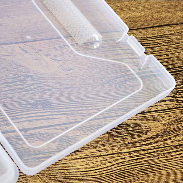 กล่องพลาสติกใสอเนกประสงค์ 2 ชั้น กล่องพลาสติกใสเก็บอุปกรณ์ 2 ขั้น 8 ช่อง ขนาด 23x15x6cm