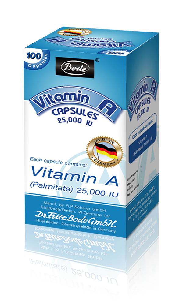Bode Vitamin A 25000iu วิตามิน เอ บำรุงสายตา