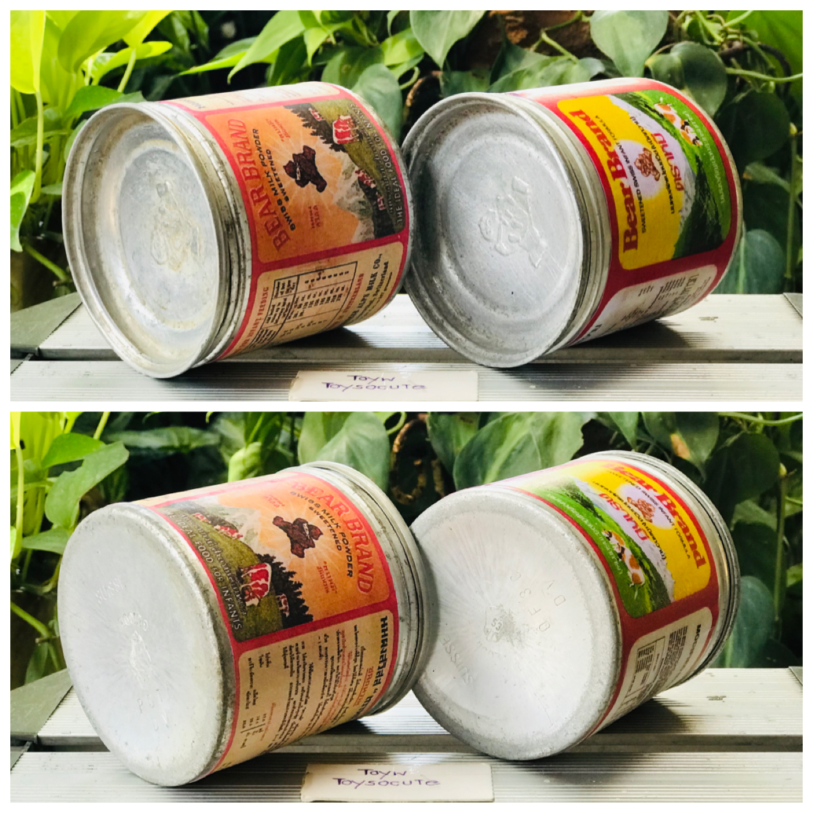 ของสะสมหายาก ยุค 80 ใบสั้นๆ กระป๋องนมตราหมีโบราณใบสั้น Holland Guigoz ไม่รั่ว ไม่ผุ