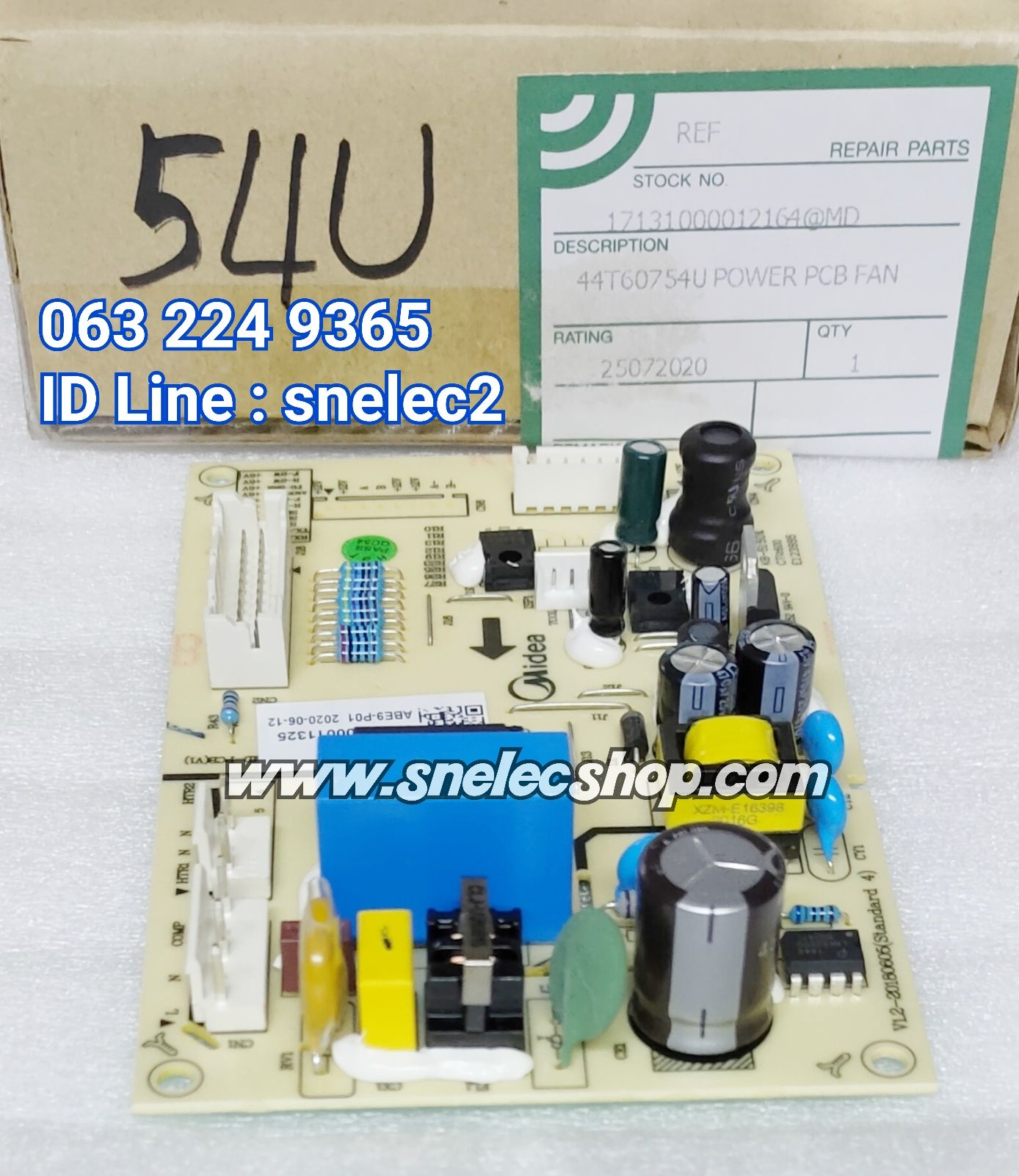 บอร์ดตู้เย็น TOSHIBA รุ่น GR-B22KP , GR- B22VP พาร์ท 44T60754U