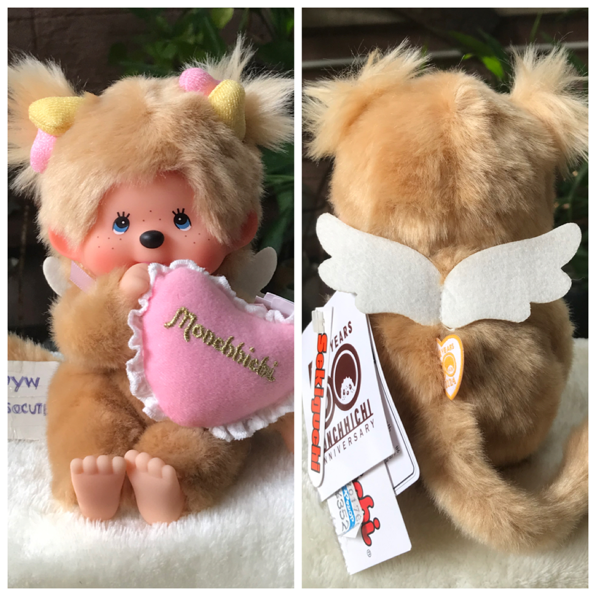 ตุ๊กตาม่อนชิชิ ตุ๊กตาผู้หญิง ม่อนชิชิ ของแท้หิ้วจากญี่ปุ่น monchhichi 50 years anniversary- Sekiguchi