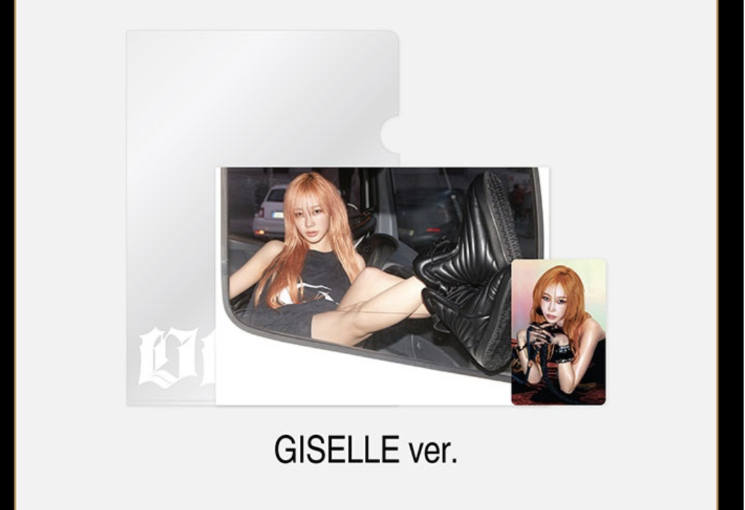 aespa - aespa 'Dirty Work'ALBUM MD รอบ PRE-ORDER. -POSTCARD + HOLOGRAM PHOTO CARD SET - Giselle