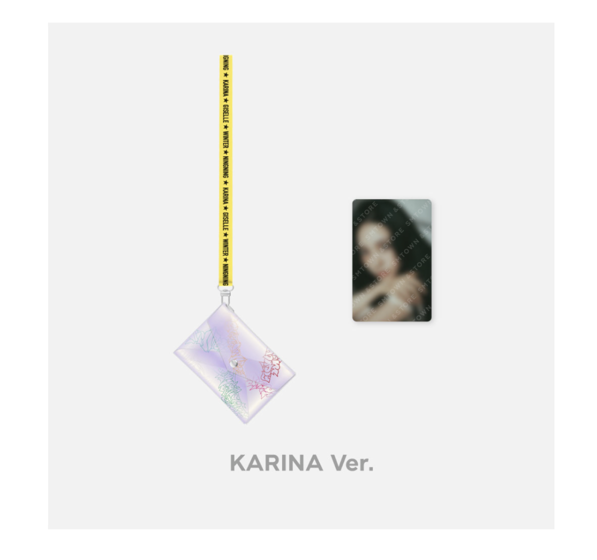aespa - my world md - hologram card holder - karina