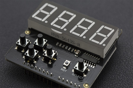 7 Segment LED Keypad Shield For Arduino (ของ DFRobot)