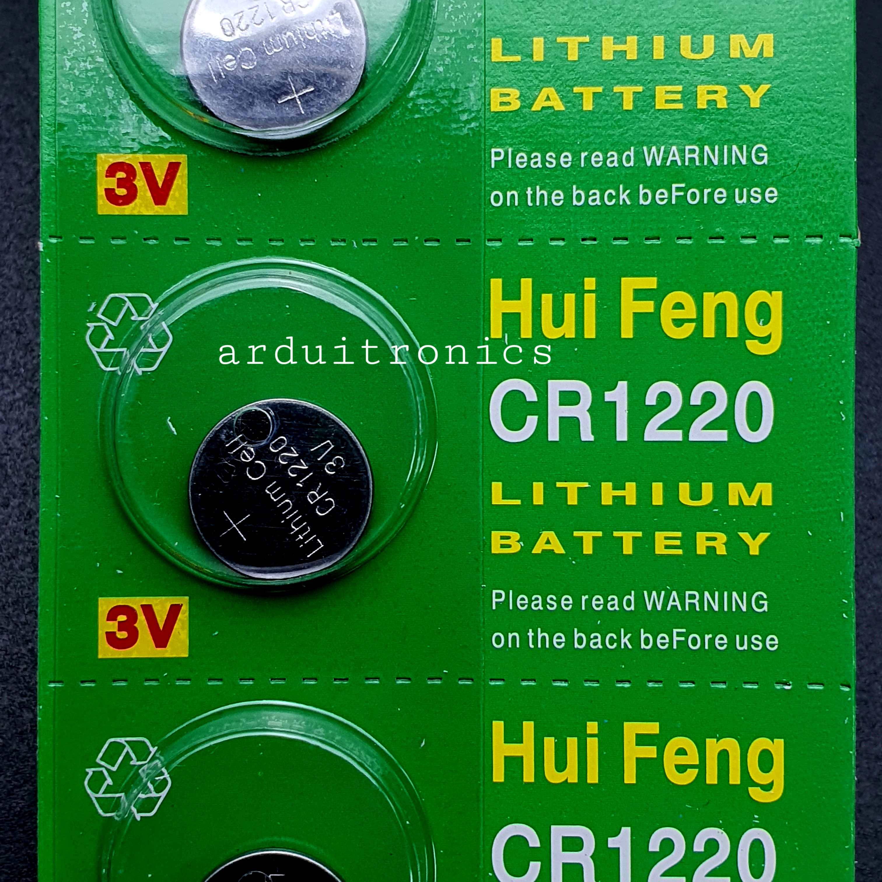 ถ่านกระดุม CR1220 แรงดัน 3V จำนวน 1 ก้อน