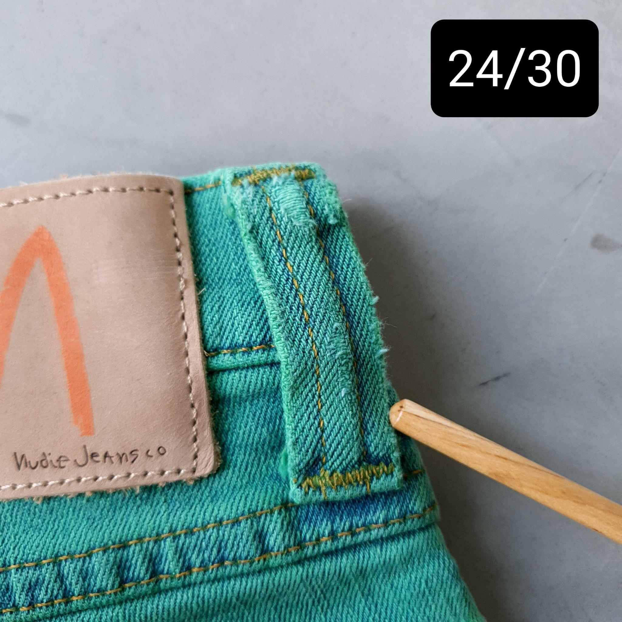 [DEFECT] High Kai Icon Green ยีนส์เขียวเอวสูง ทรงสกินนี่ Nudie Jeans ของแท้ 100%