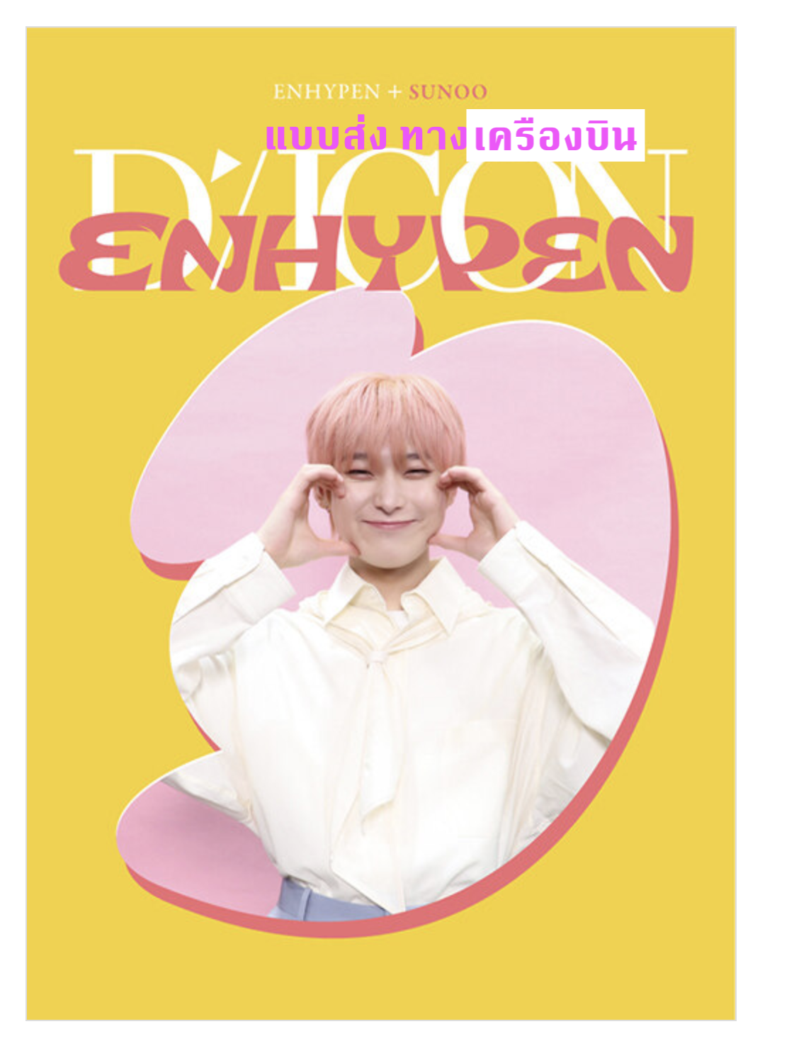 ENHYPEN - DICON D’FESTA MINI EDITION : ENHYPEN ปก Sunoo - ส่งเครืองบิน