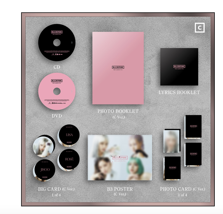 BLACKPINK - THE ALBUM -JP Ver แบบ Limited 【初回限定盤 C Ver.】 แบบ CD+DVD ของญี่ปุ่นนะคะ