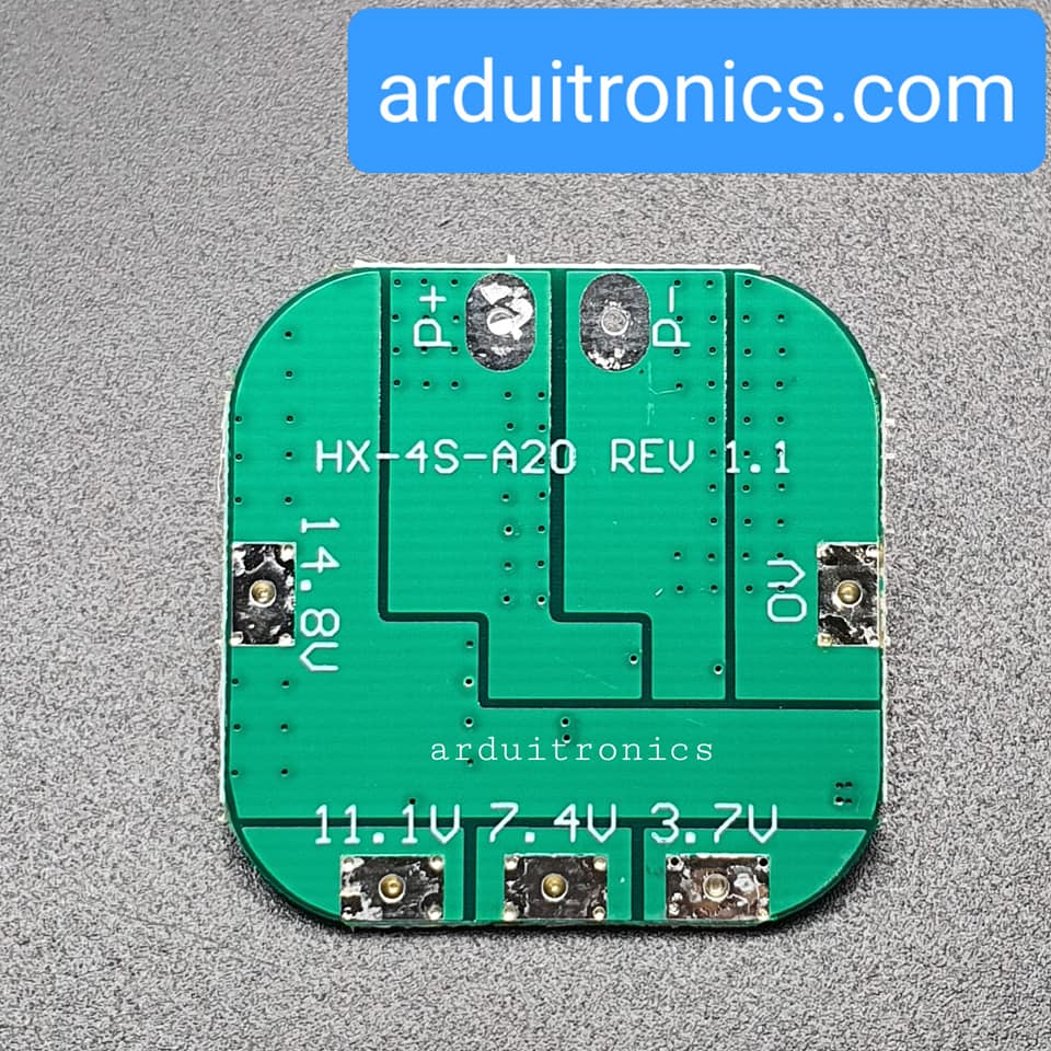 4-Series 18650 Lithium Battery Protection Module 14.8V 16.8V (max. Working Current 10A and max. Transient Current 20A)
