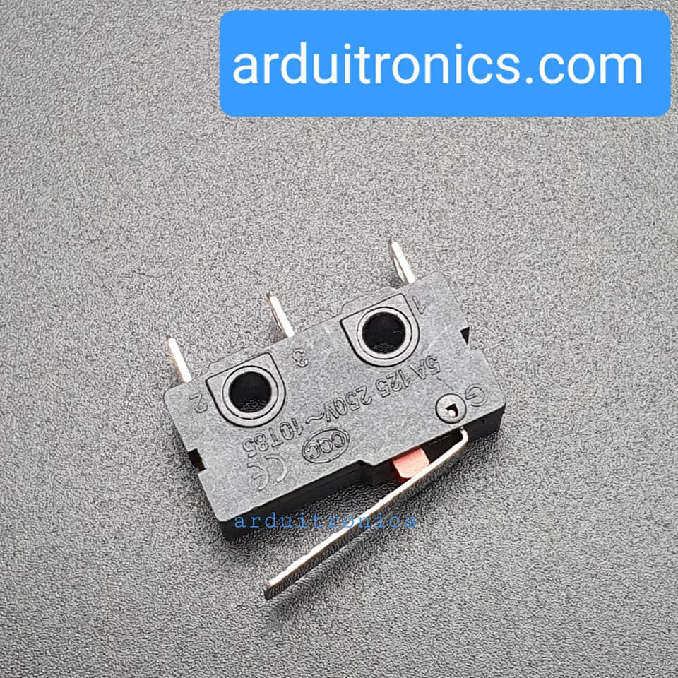 Micro Switch ไมโครสวิตช์แบบปลายก้านเรียบตรง (ก้านยาว 1.5cm) Limit Switch MicroSwitch