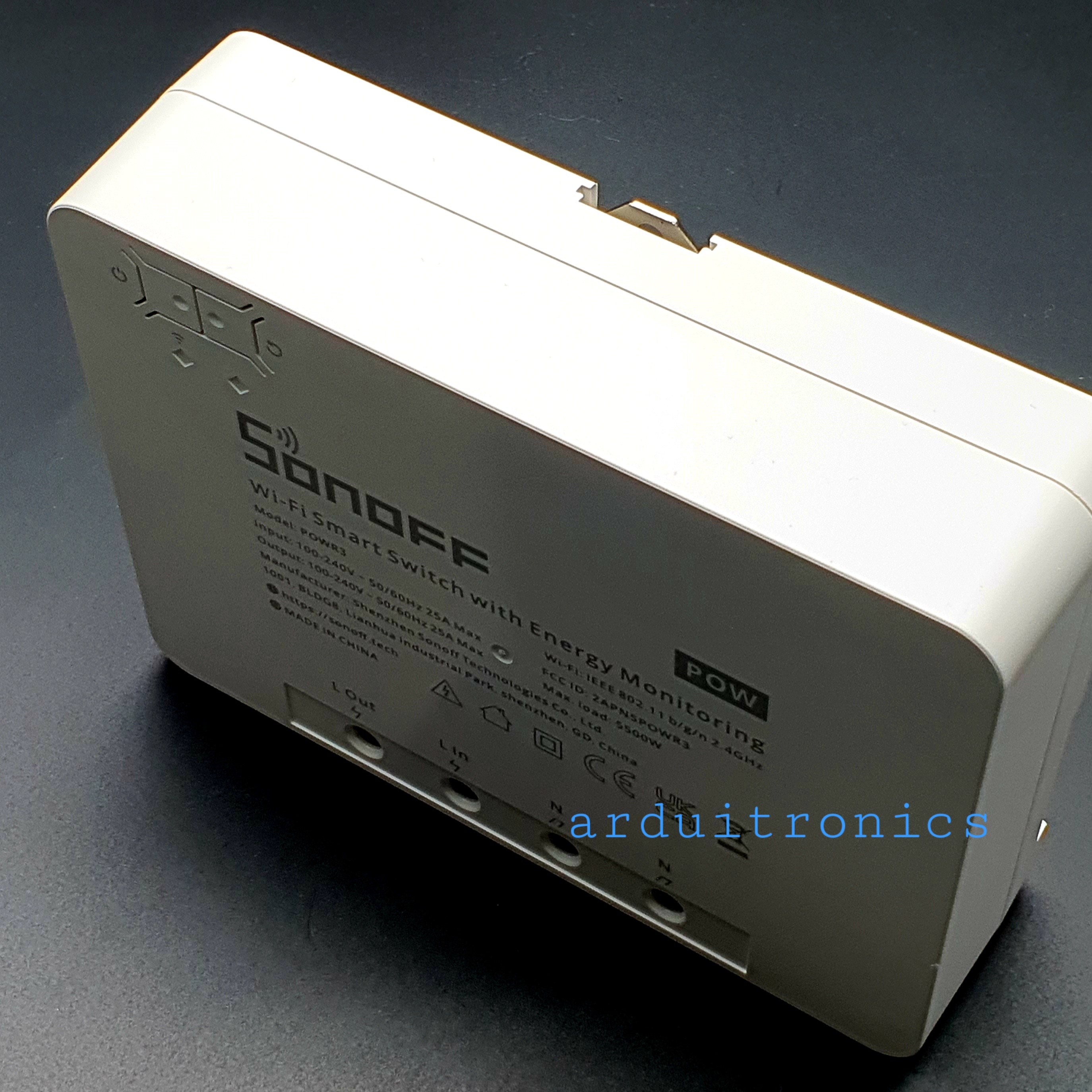 Sonoff Pow R3 สวิทช์อัจฉริยะ 25A/5500W พลังงานควบคุมด้วยเสียงพร้อม Amazon Alexa